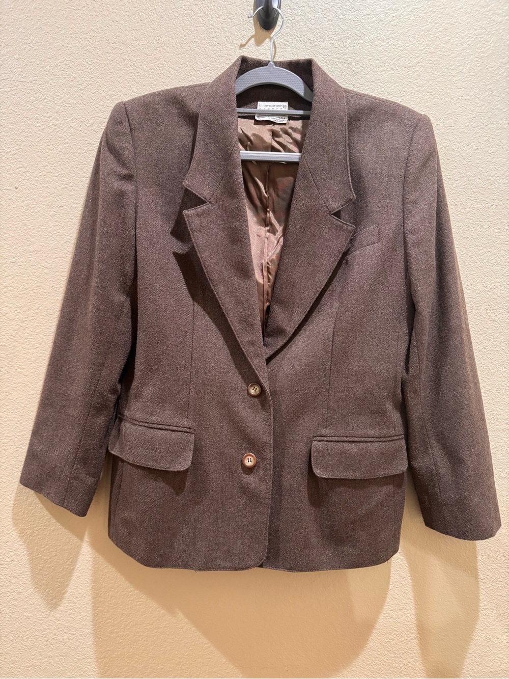 Vintage Country Suburbans Brown Blazer Size 10 USA Made 80s 90s